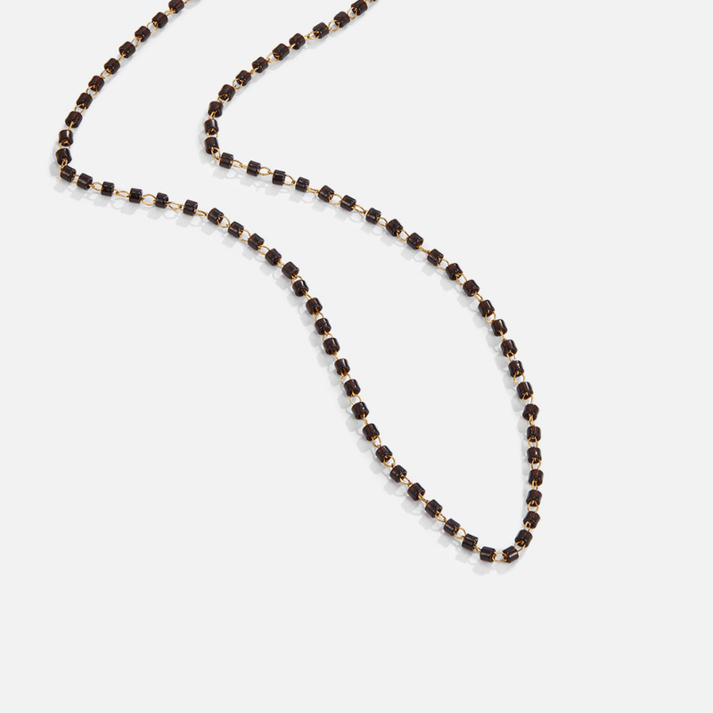 Maisie halsband med svarta pärlor