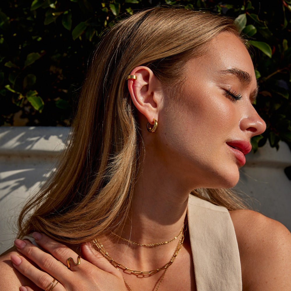 Millie ear cuff, 18K gullbelagt – bilde 3