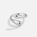 Raven wrap-ring i sølv