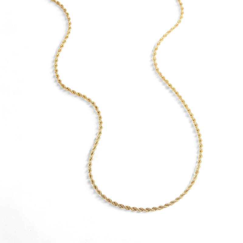 Collier chaîne corde