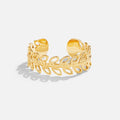 Summer Bloom ring med gullblad