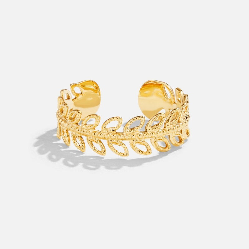 Summer Bloom ring med gullblad