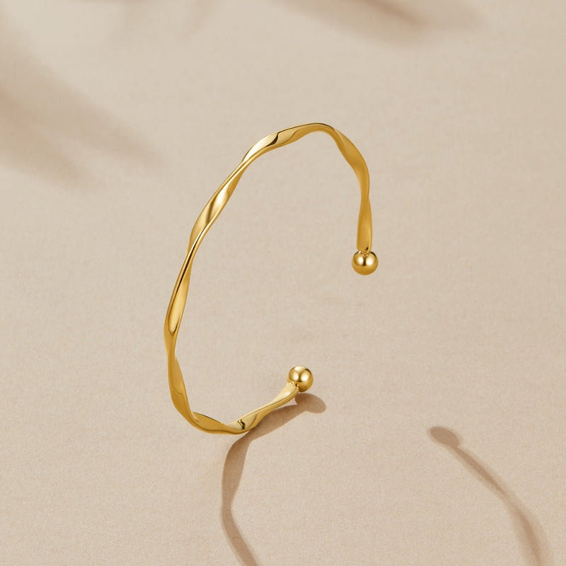Imari gullfarget tvunnet armring
